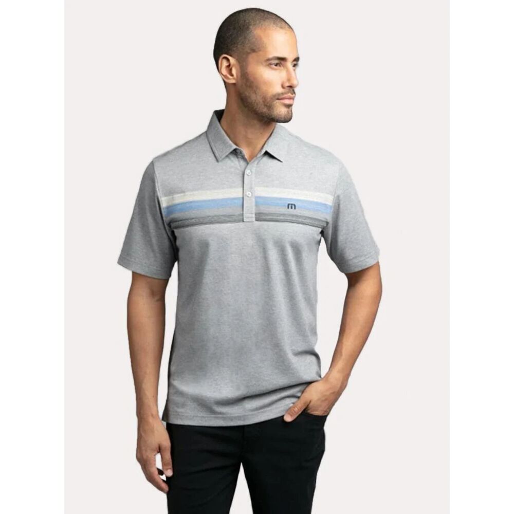 Travis Mathew Grey Minsurfing Polo Mens Size Medium